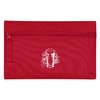 Houblon Malt Bière Verre à bière - Trousse - rouge - Devant