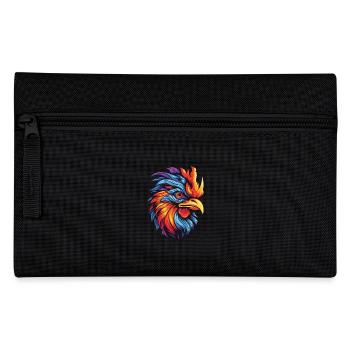 Rooster Portrait - Pencil Case - black - Front