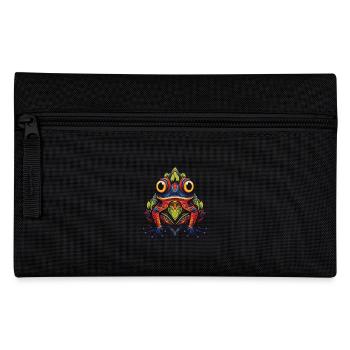 Frosch Porträt - Federtasche - Schwarz - Vorne