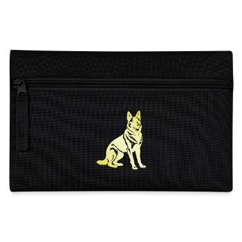 German Shepherd Hund Silhouette - Federtasche - Schwarz - Vorne