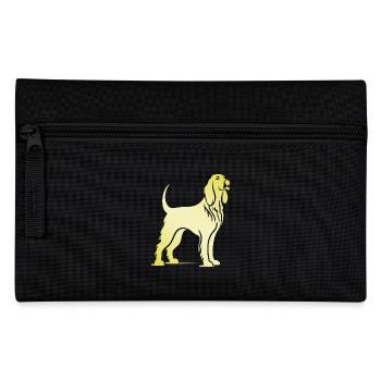 Afghan Hound Hund Silhouette - Federtasche - Schwarz - Vorne