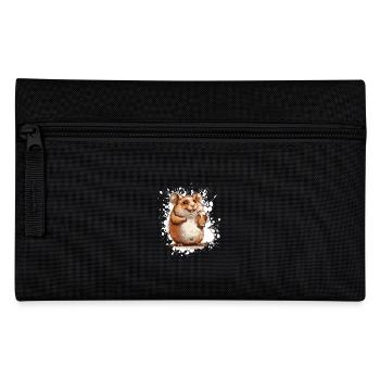 Hamster Beer Funny - Pencil Case - black - Front