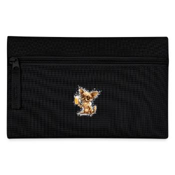 Chihuahua Chiens Bière Drôle - Trousse - noir - Devant