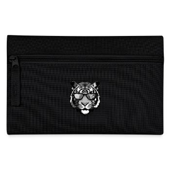 Tiger Kopf Porträt Cool - Federtasche - Schwarz - Vorne