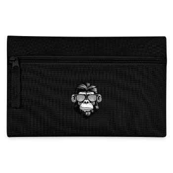 Monkey Head Portrait Cool - Pencil Case - black - Front