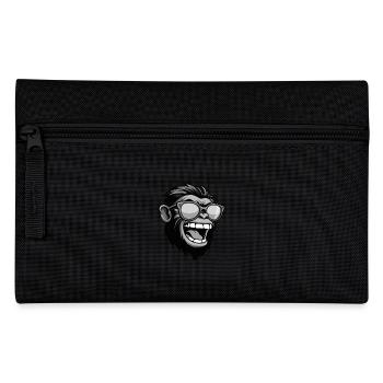 Monkey Head Portrait Funny - Pencil Case - black - Front