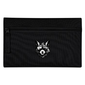 Fox Head Portrait Cool - Pencil Case - black - Front