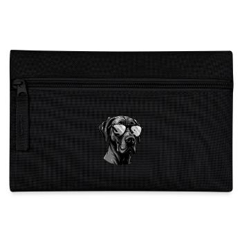Great Dane Dog Head Portrait Cool - Pencil Case - black - Front