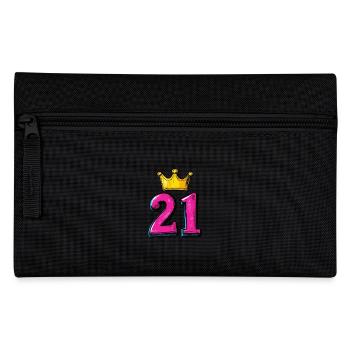 21 Numéro Jersey Couronne - Trousse - noir - Devant