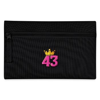 43 Numéro Jersey Couronne - Trousse - noir - Devant