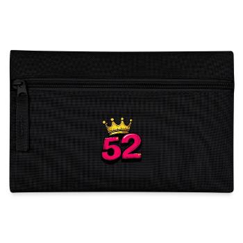 52 Numéro Jersey Couronne - Trousse - noir - Devant