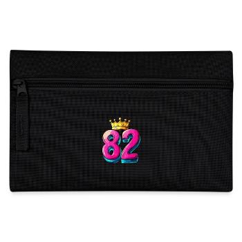 82 Numéro Jersey Couronne - Trousse - noir - Devant