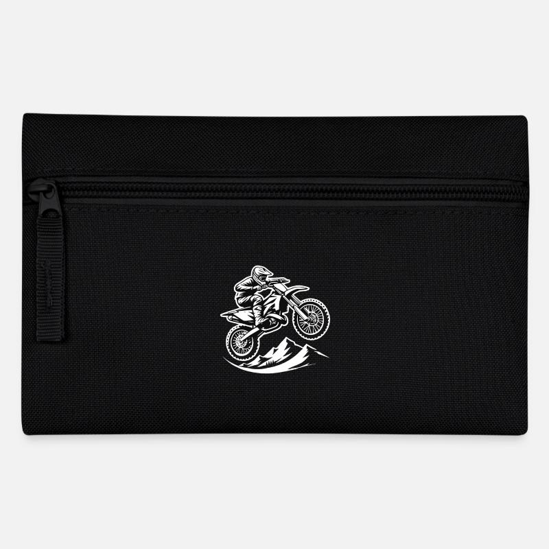 Motorcross - Federtasche - Schwarz