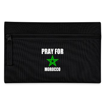 Pray for morocco maroc - Trousse - noir - Devant