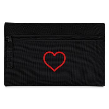 heart - Federtasche - Schwarz - Vorne