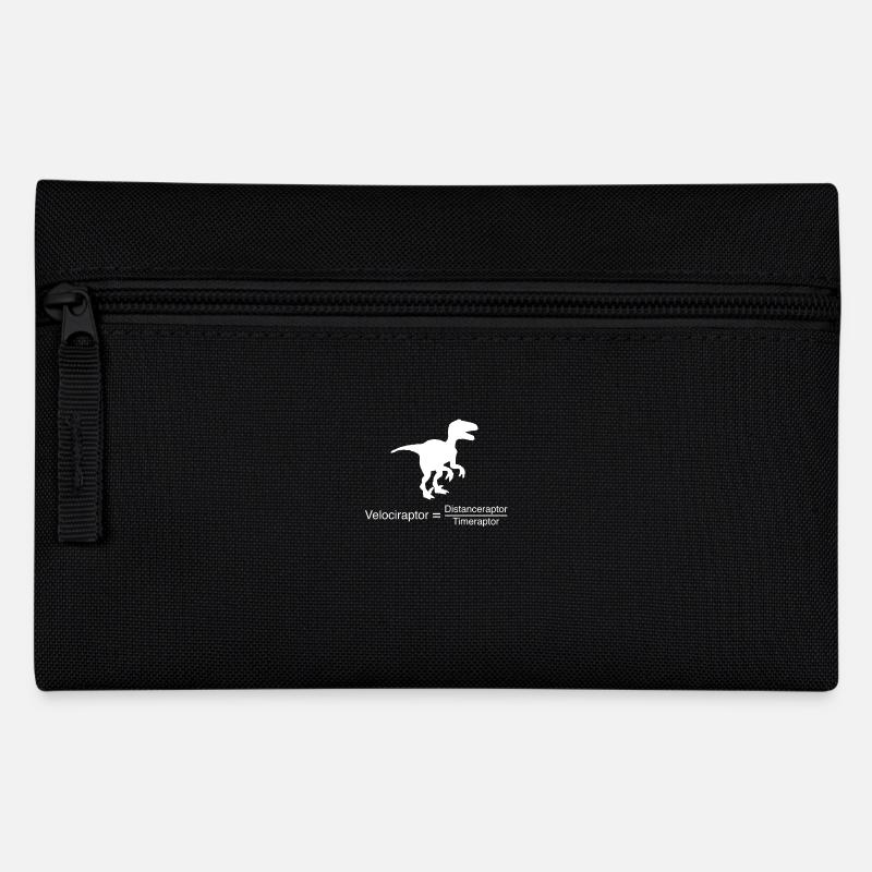 velociraptor funny science - Pencil Case - black