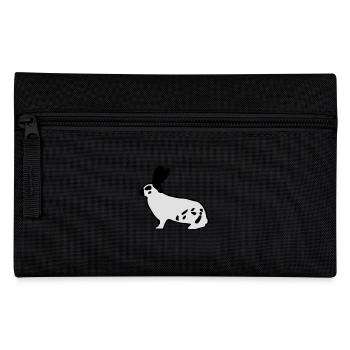 German giant piebald rabbit rabbit bunny - Pencil Case - black - Front