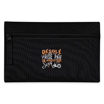 Agriculteur sexy cadeau - Trousse - noir - Devant