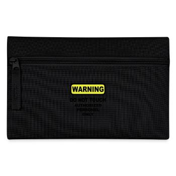 warning humor - Pencil Case - black - Front