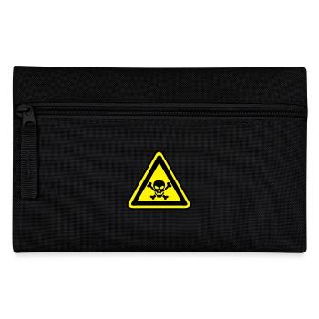 hazard panel head skull dead death 2210 - Pencil Case - black - Front