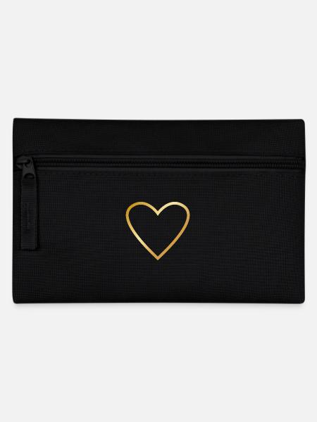 Heart Gold - Pencil Case - black
