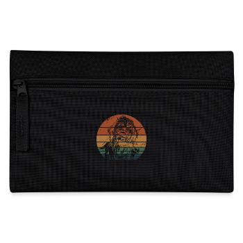Retro Scary Zombie Face Halloween Trick or Treat - Pencil Case - black - Front