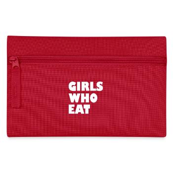 Les filles qui mangent - Trousse - rouge - Devant