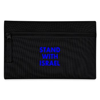 Stand with israel - Federtasche - Schwarz - Vorne