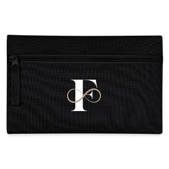 Unendlicher Buchstabe f - Federtasche - Schwarz - Vorne