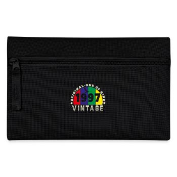 Jahrgang 1997 Retro - Bursdag - Federtasche - Schwarz - Vorne