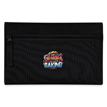 Grandpa is a baker, our grandpa likes to bake - Pencil Case - black - Front