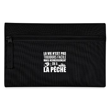 La vie n'est pas toujours facile, pêche - Trousse - noir - Devant
