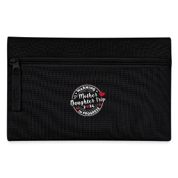 Warning Mother Daughter Trip 2024 Vacation Love - Pencil Case - black - Front