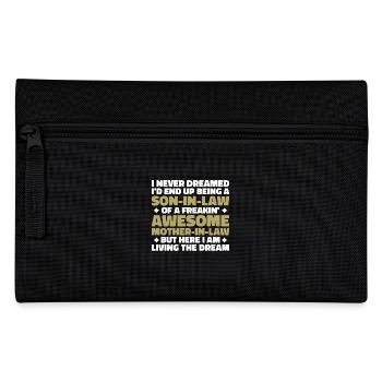 Son In Law Of A Freakin' Awesome Mother In Law - Pencil Case - black - Front