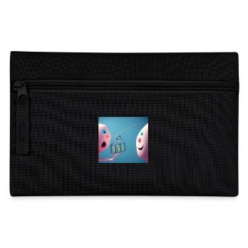 Autistic Art - Beziehung - Federtasche - Schwarz - Vorne
