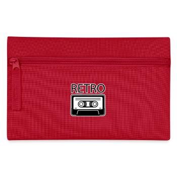 Cassette Oldschool - Design RÉTRO - Trousse - rouge - Devant