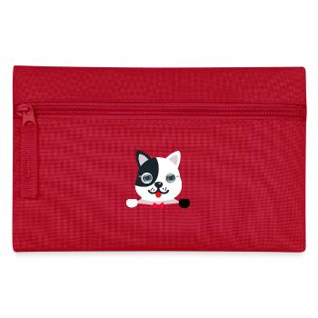 Chat élégant et festif avec un papillon festif rouge - Trousse - rouge - Devant