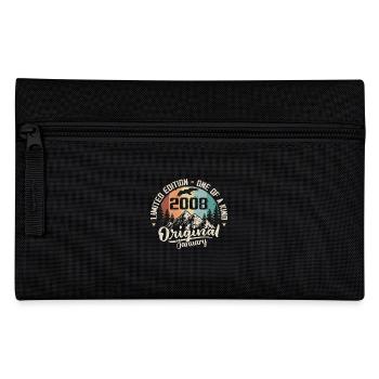 January 2008 Original 18 Year Old Birthday Gift - Pencil Case - black - Front