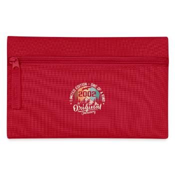 January 2002 Original 24 Year Anniversary Gift - Pencil Case - red - Front