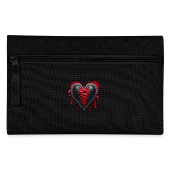 Gothic Heart Corset - Valentine's Day Occult - Pencil Case - black - Front