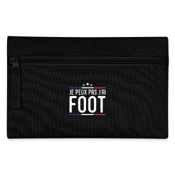 Je Peux pas j'ai foot football joueur Footballeur - Trousse - noir - Devant