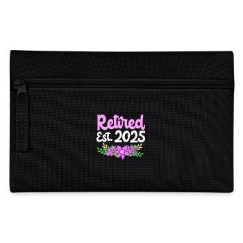 Retirement 2025 Pensioner Pension Pensioner - Pencil Case - black - Front