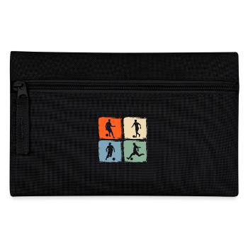 Fußballspieler Fußball - Federtasche - Schwarz - Vorne