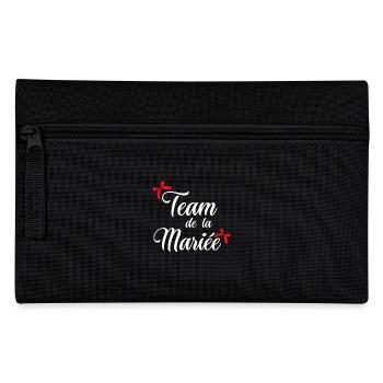 Team de la mariée noeud - Trousse - noir - Devant