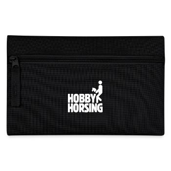 Hobby Horsing - Steckenpferd - Reiten - Geschenk - Federtasche - Schwarz - Vorne