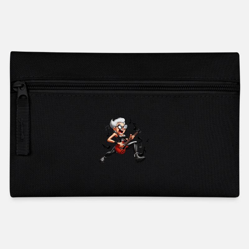 Hardrock-Oma - Federtasche - Schwarz
