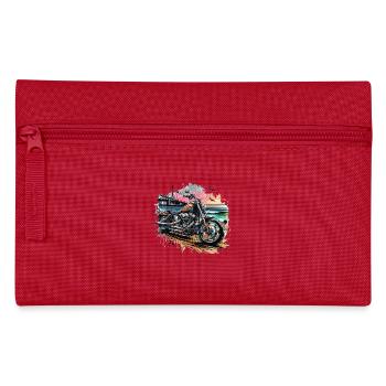 Urbaner Motorrad-Style in der City - Federtasche - Rot - Vorne