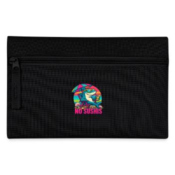 Shark at the Beach in No Worries Cool Mode - Pencil Case - black - Front
