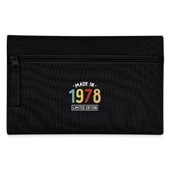 Made in 1978 - Limited Edition - Year of birth - Pencil Case - black - Front