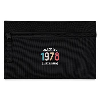 Made in 1978 - Limited Edition - Year of birth - Pencil Case - black - Front
